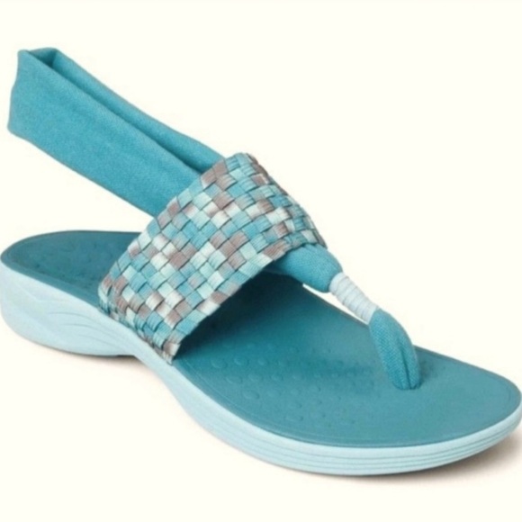 Vionic Serene Tia with Orthaheel Technology Woven Strap Sandals - Picture 4 of 4